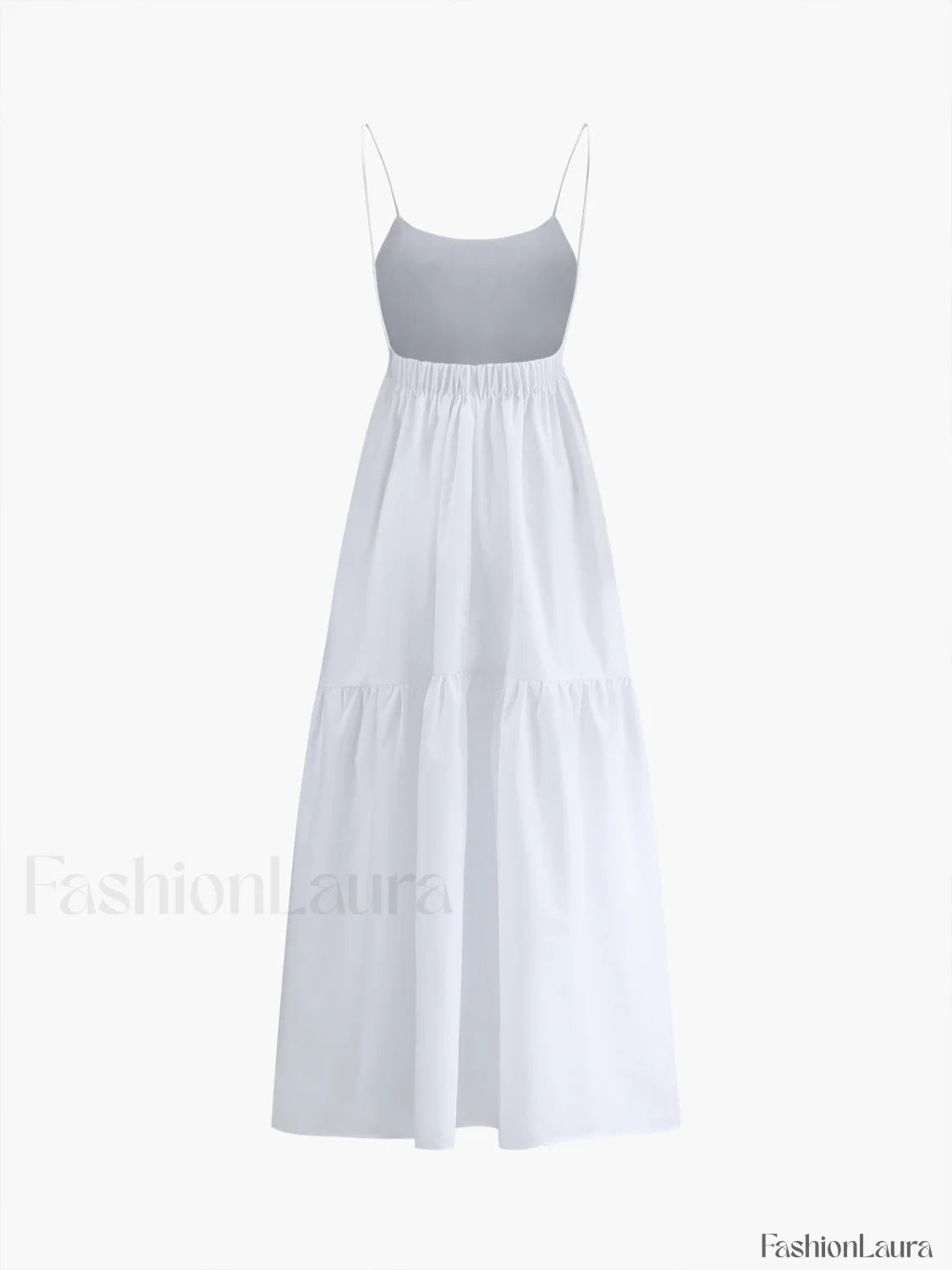 Solid Backless Long Dress Dresses