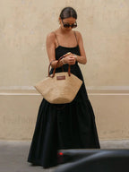 Solid Backless Long Dress Dresses