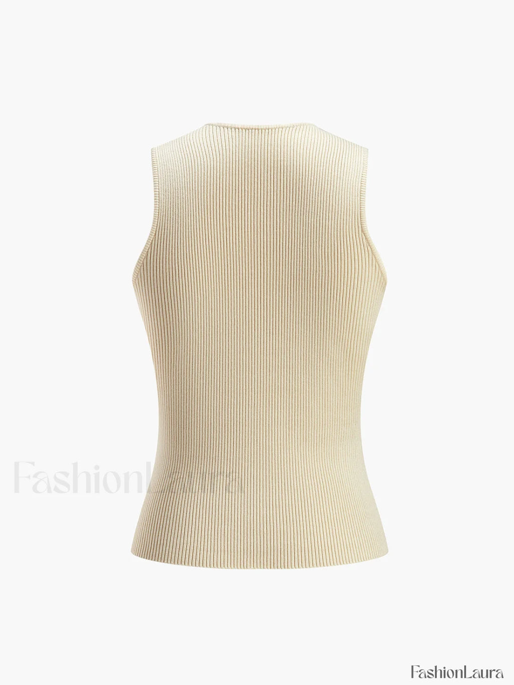 Solid Basic Tank Top Sweater Vests