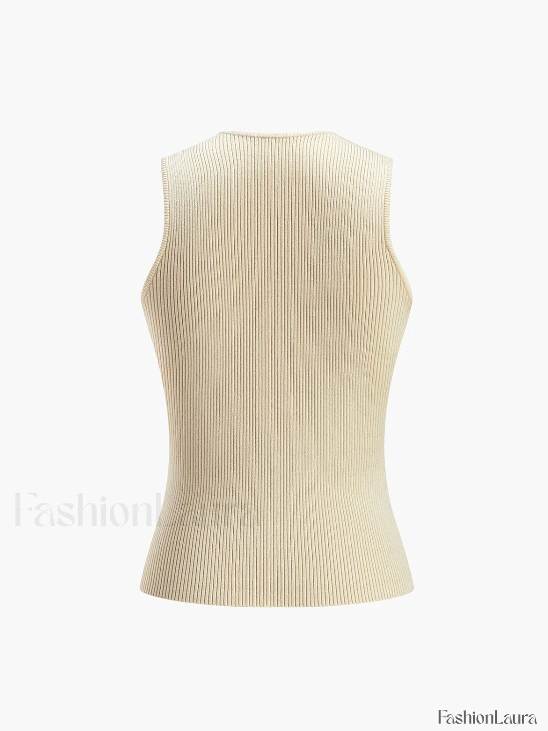 Solid Basic Tank Top Sweater Vests