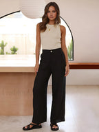 Solid Basic Tank Top Apricot / XS Sweater Vests