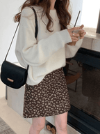 Solid Color Crew Neck Pullover Sweater Sweaters
