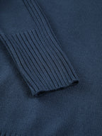 Solid High Neck Knit Sweater Sweaters