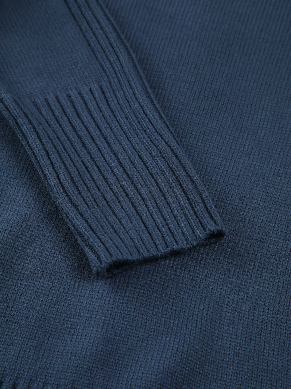 Solid High Neck Knit Sweater Sweaters