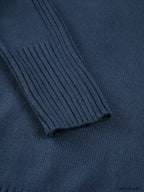 Solid High Neck Knit Sweater Sweaters