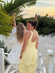 Solid Pleated Strapless Midi Dress