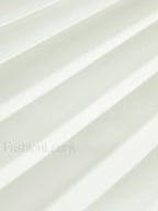 Solid Pleated Strapless Split Dress Dresses