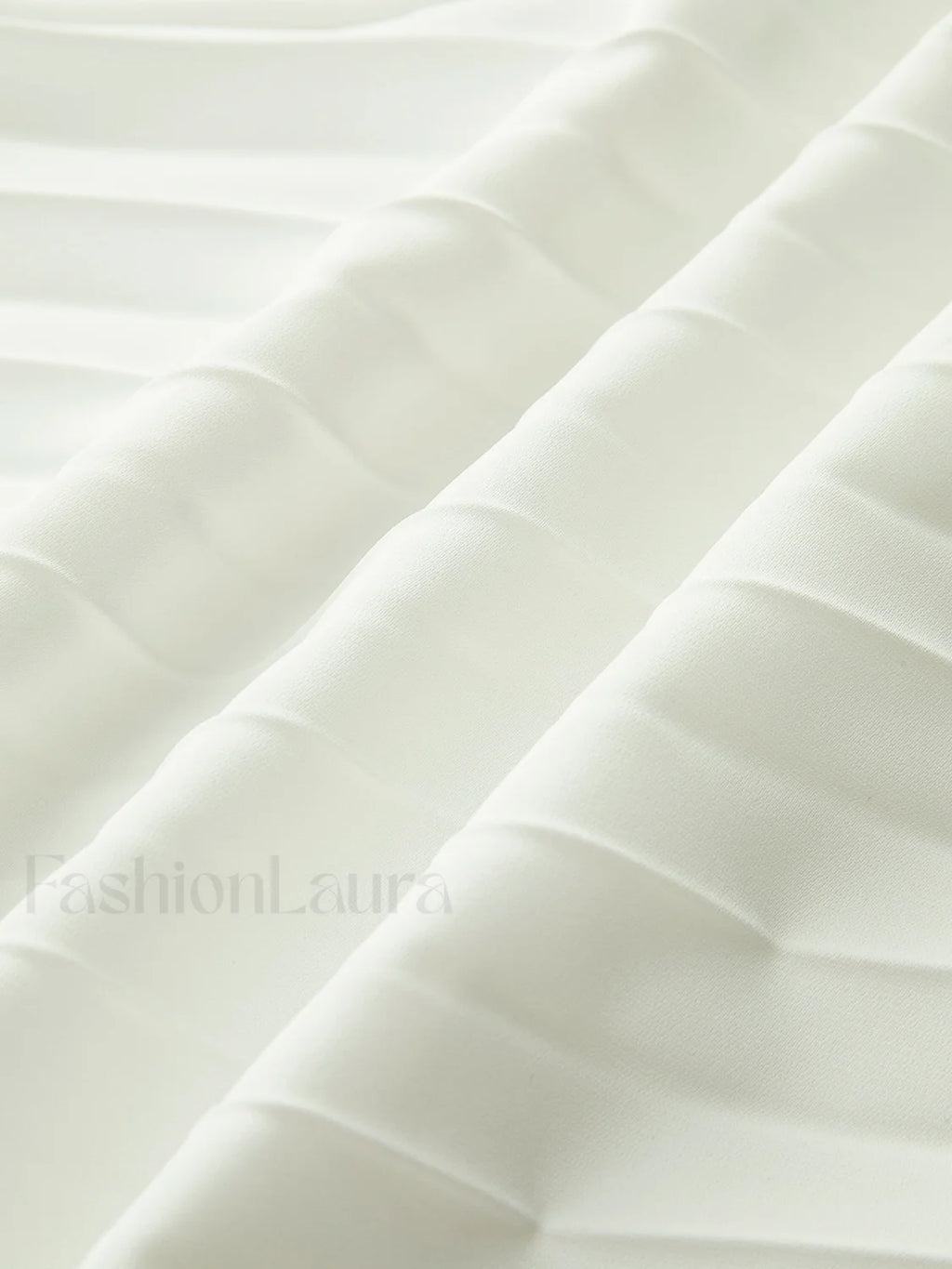 Solid Pleated Strapless Split Dress Dresses