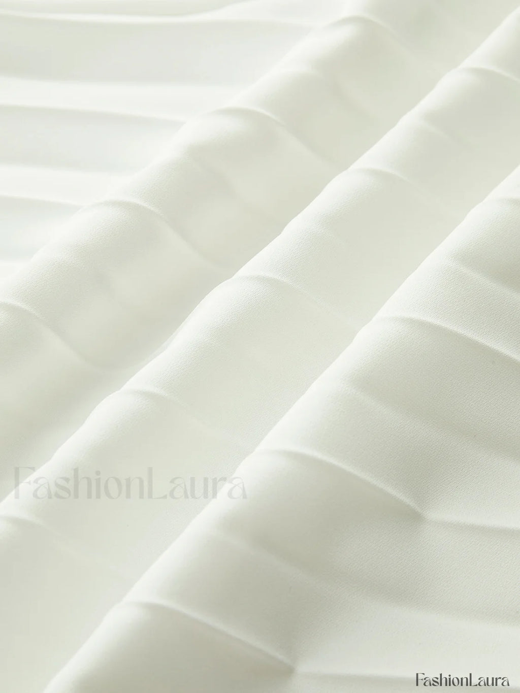 Solid Pleated Strapless Split Dress Dresses