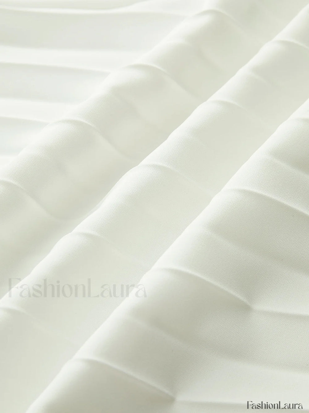 Solid Pleated Strapless Split Dress Dresses