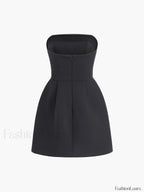Solid Tube Mini Dress Dresses
