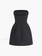 Solid Tube Mini Dress Dresses