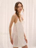 Spaghetti Strap Backless Dress Two Piece Set