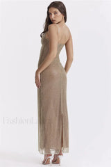 Sparkle Sequined Stylish Fit Maxi Dress