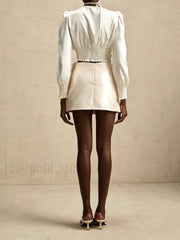 Spliced Appliques Party Skirt