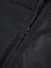 Stand Collar Zip Trendy Up Puffer Coat Winter Coats