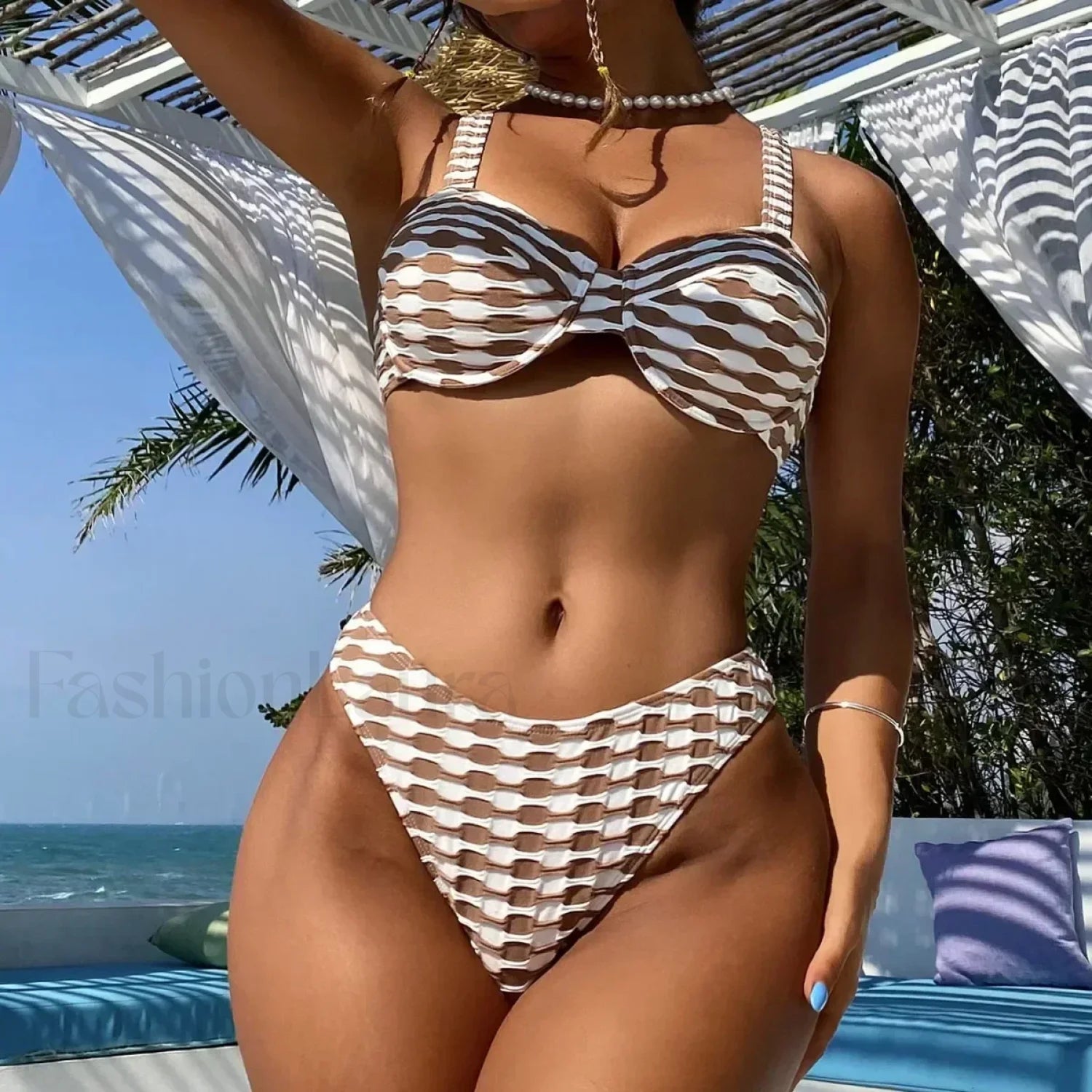 Steel Support Spicy Gather Bikini Set Main image