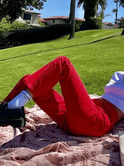 Stitched Detail Washed Boyfriend Jeans Jeans