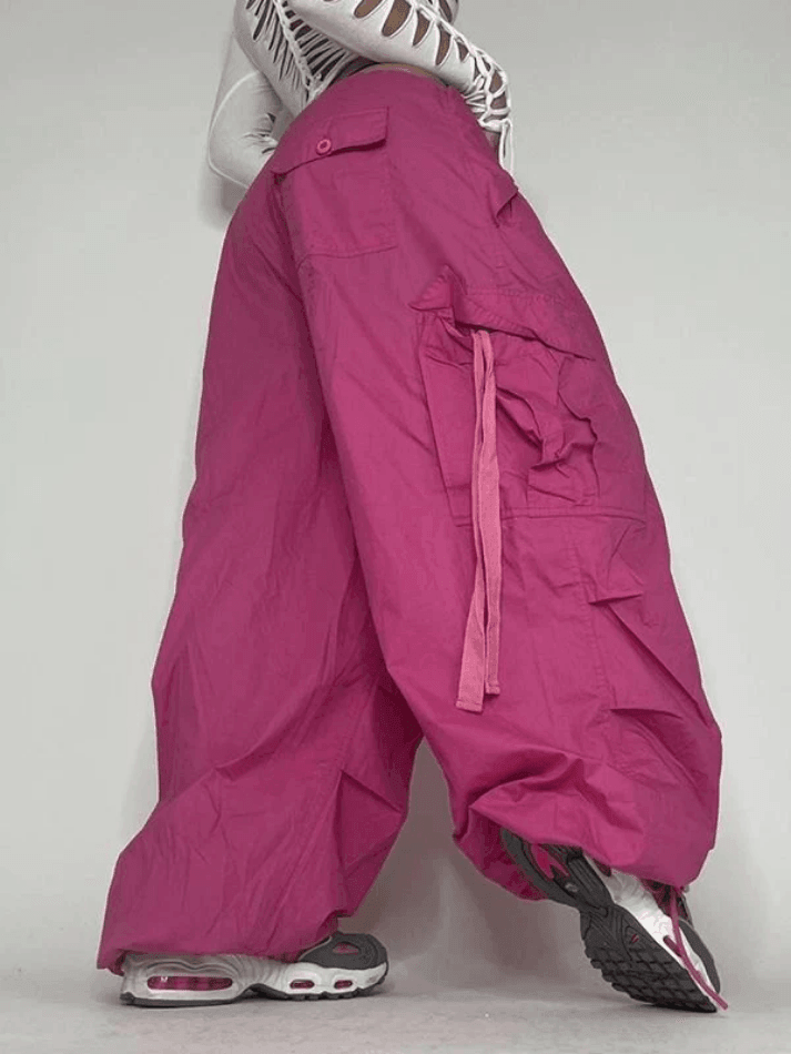 Strap Detail Y2K Cargo Pants Secondary image