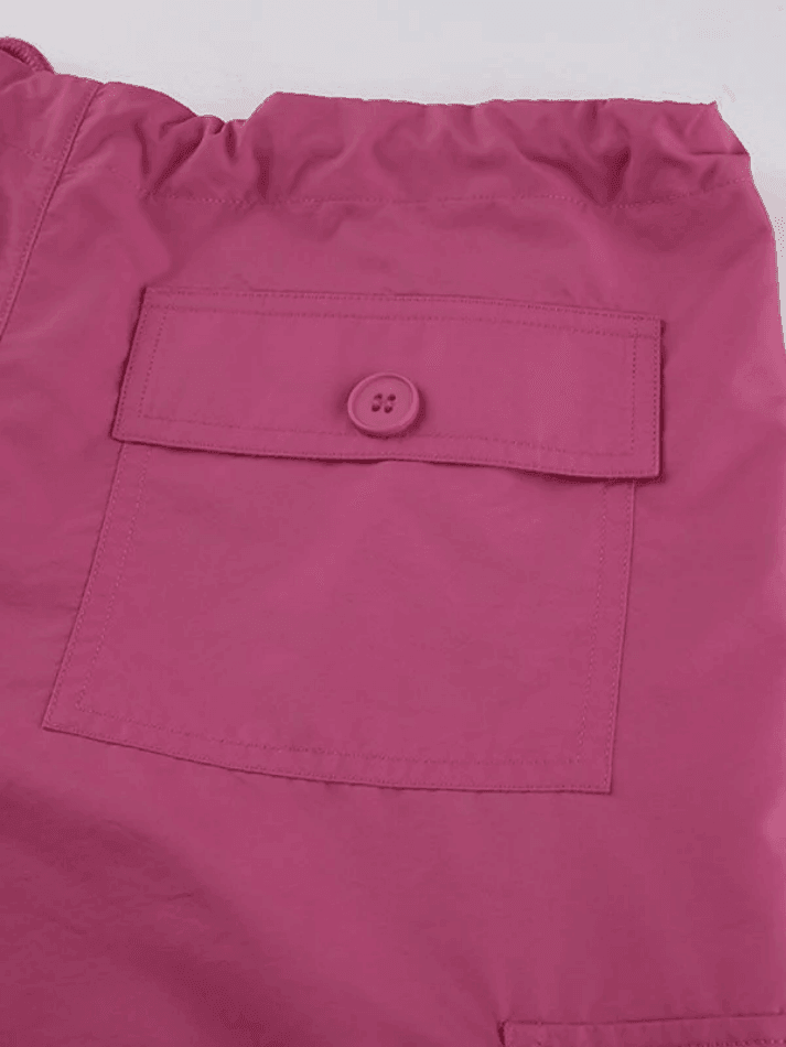 Strap Detail Y2K Cargo Pants Pants