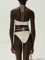 Strap Swimsuit Pearl Magda Bikini Set