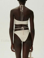 Strap Swimsuit Pearl Magda Bikini Set