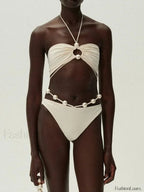 Strap Swimsuit Pearl Magda Bikini Set