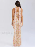 Strapless Skirt Two Piece Maxi Dress