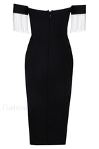 Strapless Slit Stylish Bandage Dress