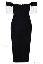 Strapless Slit Stylish Bandage Dress