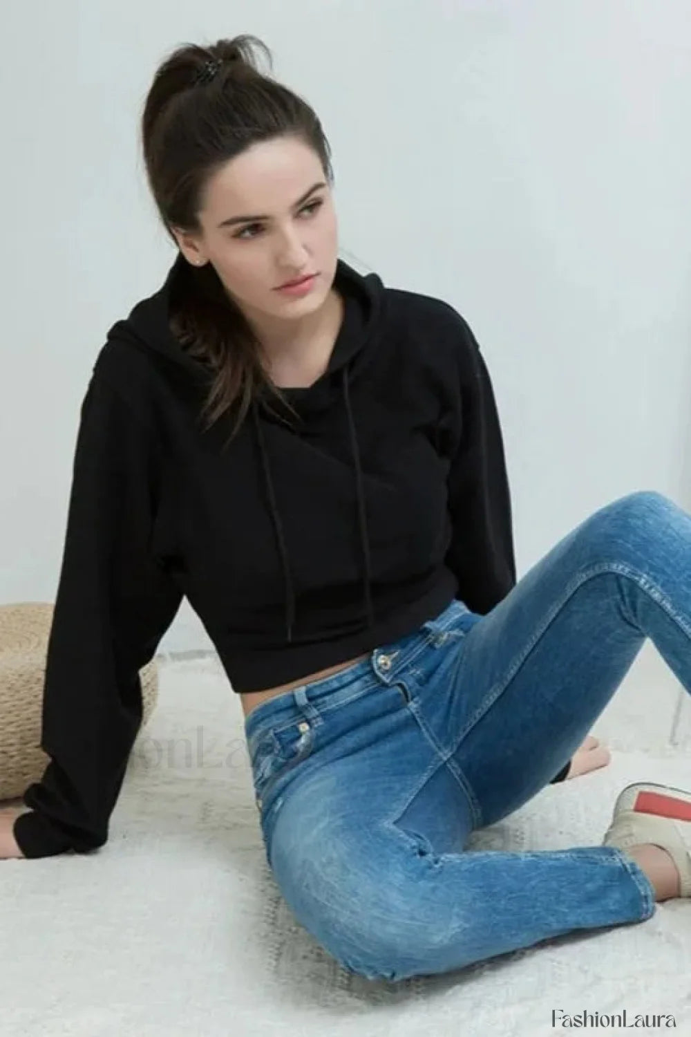 Streetwear Comfortable Pullover Hoodie Black / S