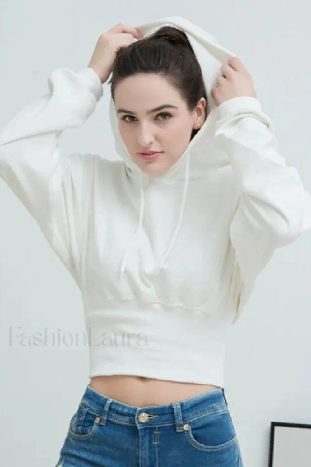 Streetwear Comfortable Pullover Hoodie White / S