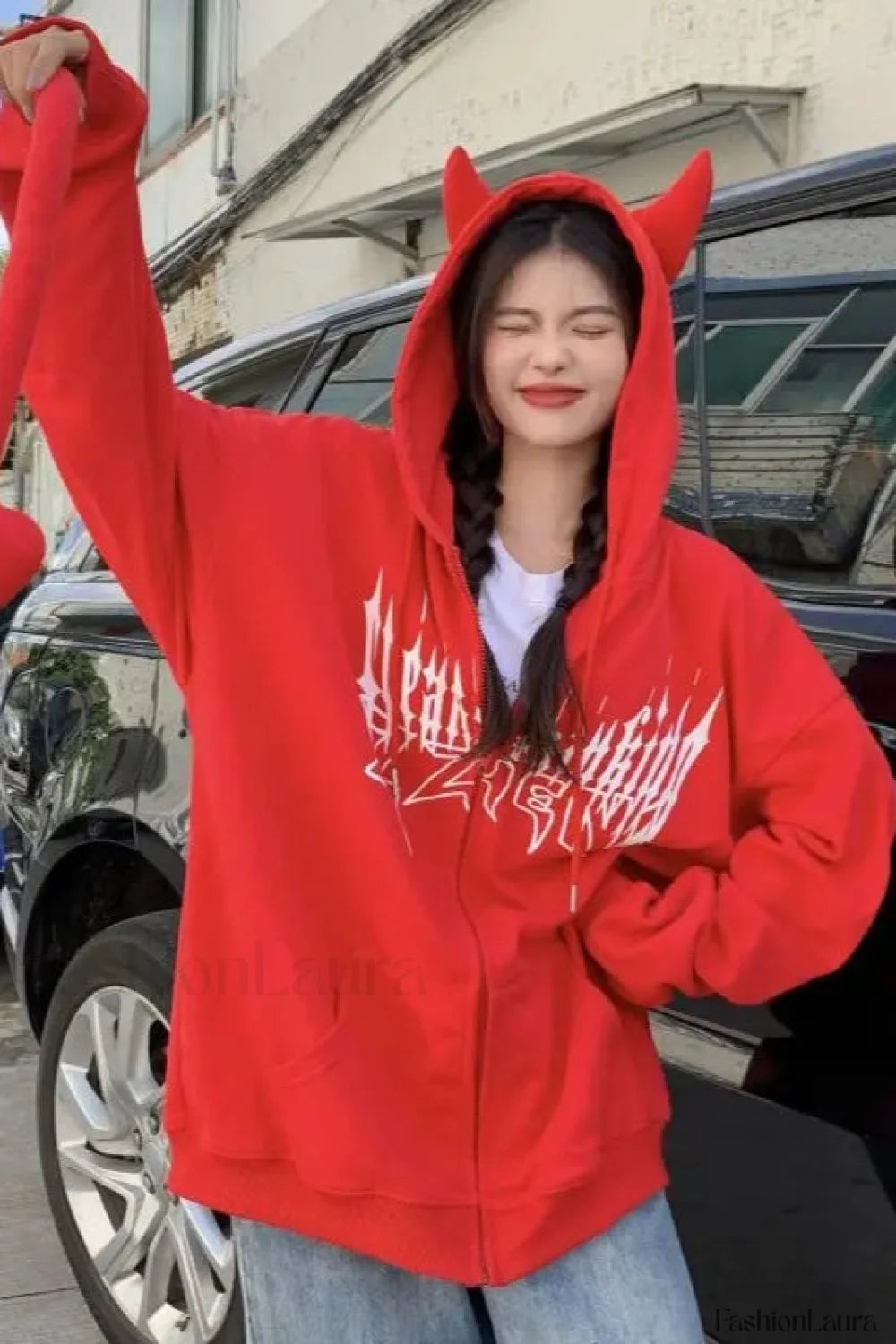 Streetwear Harajuku Hooded Zipper Hoodie