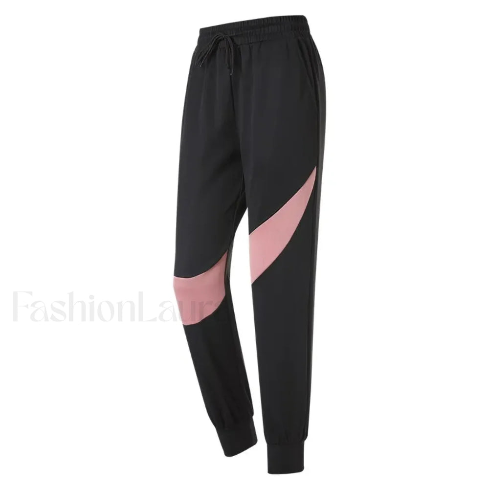 Stretchy High Waist Wide Leg Yoga Sweatpants PINK / S