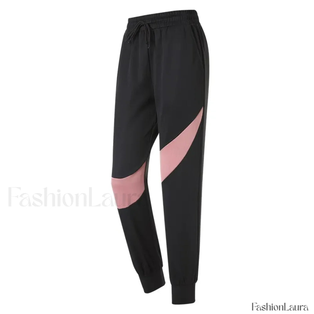 Stretchy High Waist Wide Leg Yoga Sweatpants PINK / S