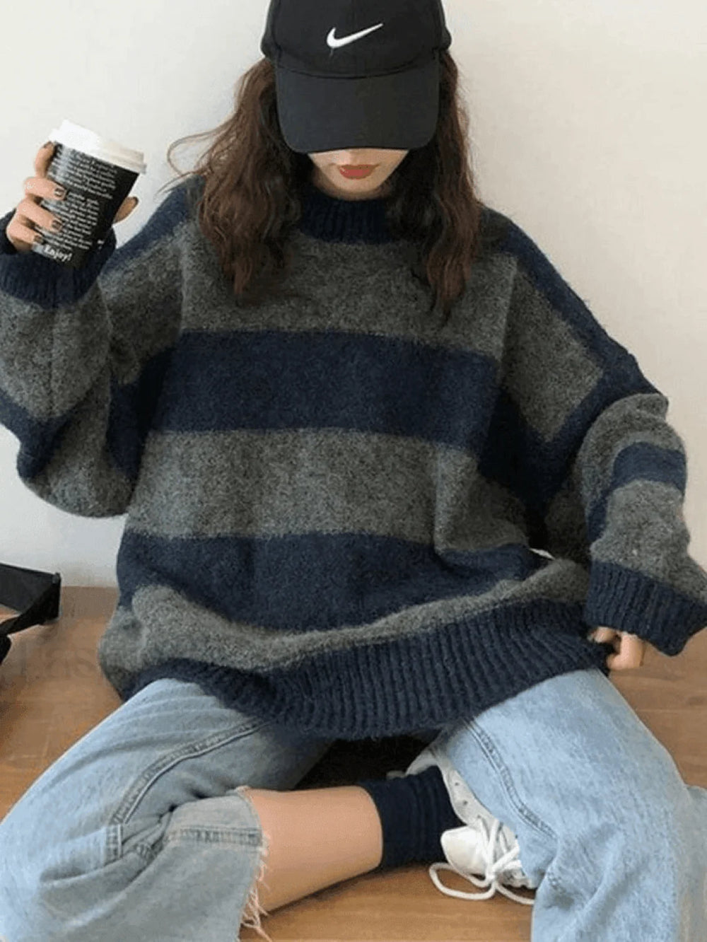 Stripe Pullover Sweater Sweaters