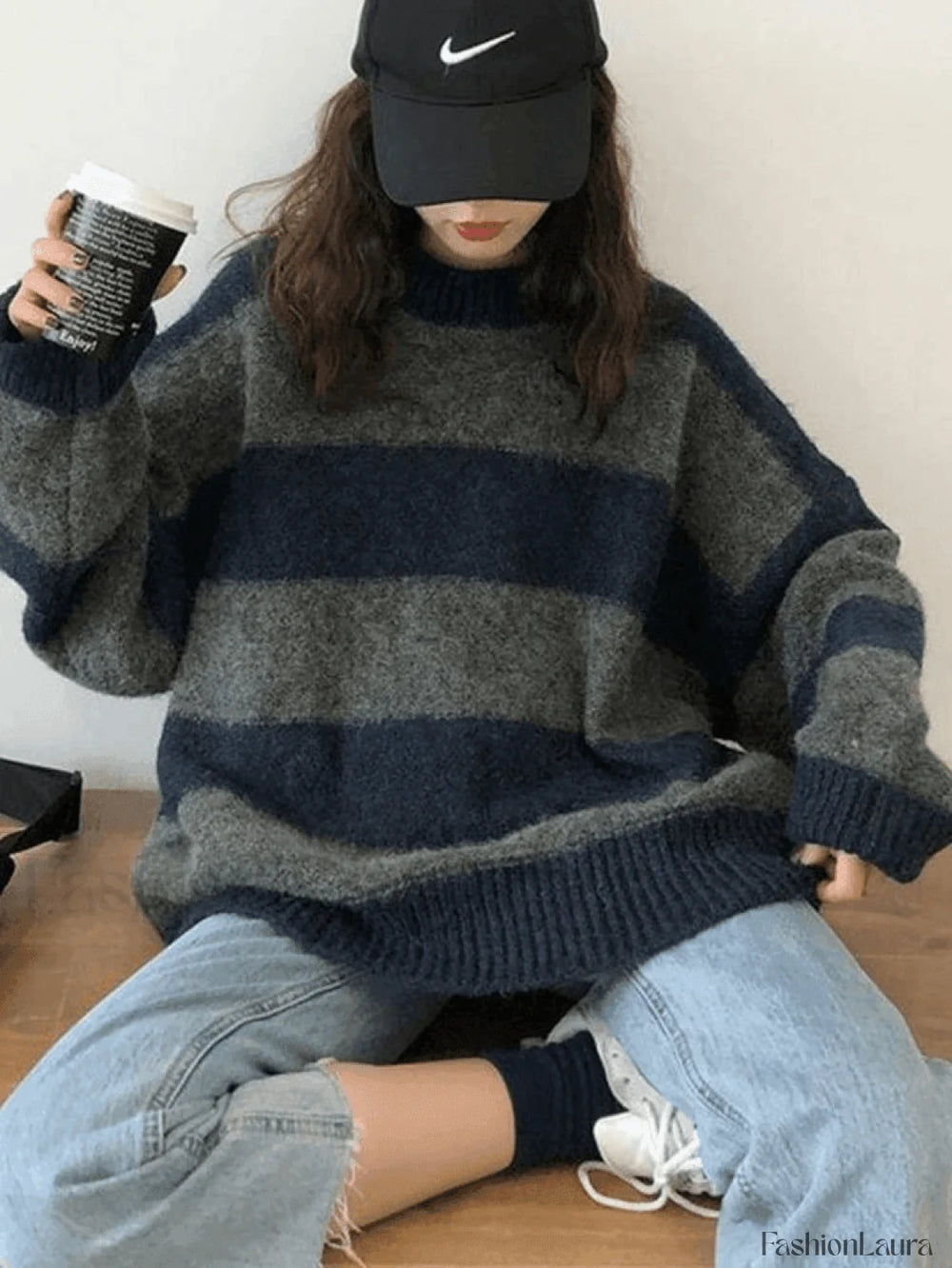 Stripe Pullover Sweater Sweaters