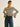 Striped Ruffle-Sleeve Knit Top Secondary image