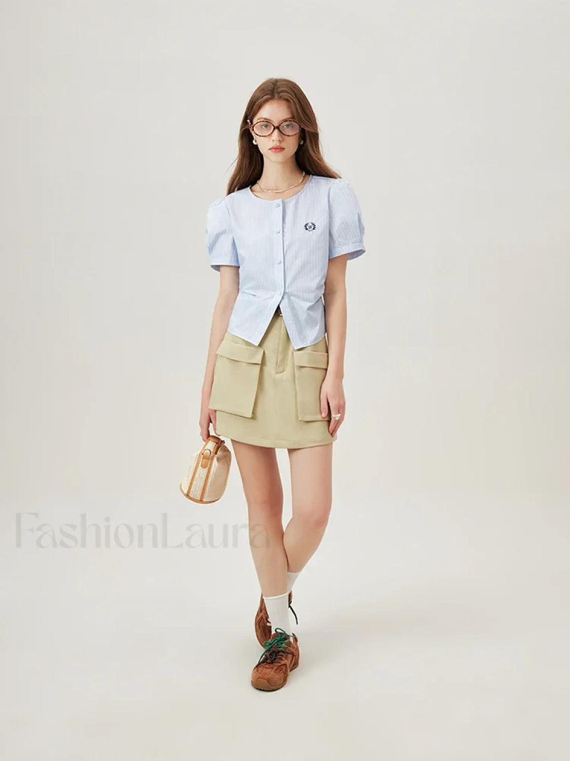 Striped Slim Short Sleeve Cotton T-Shirt Secondary image