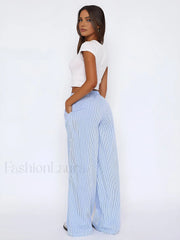 Styling Striped Long Pants Pants