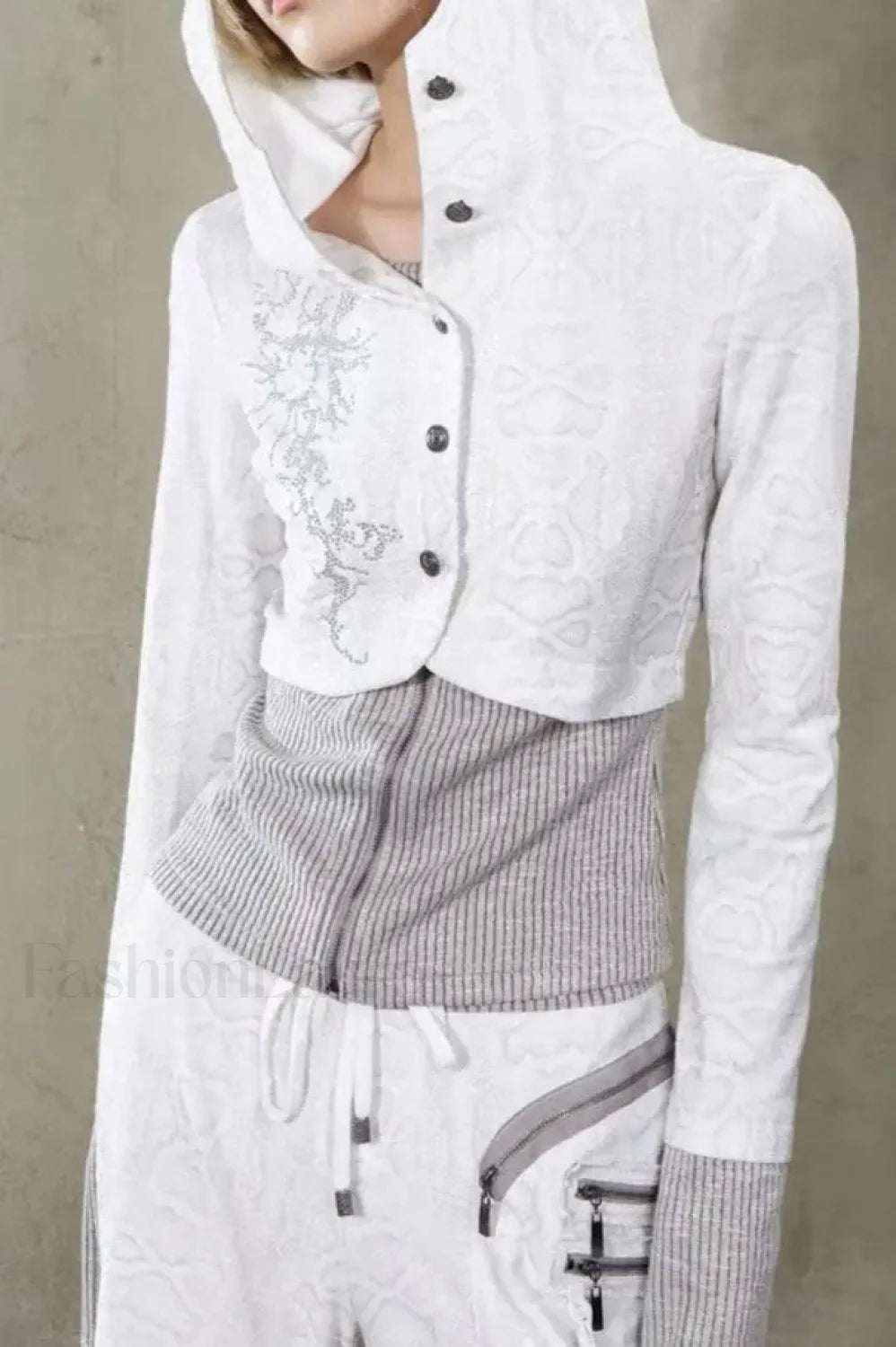 Subculture Embroidered Hooded Hoodie