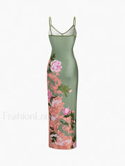 Summer Floral Long Dress Floral Dresses