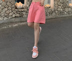 Summer High Waist Five Point Denim Short