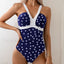Summer Push Up Closed Bather One Piece blue / S