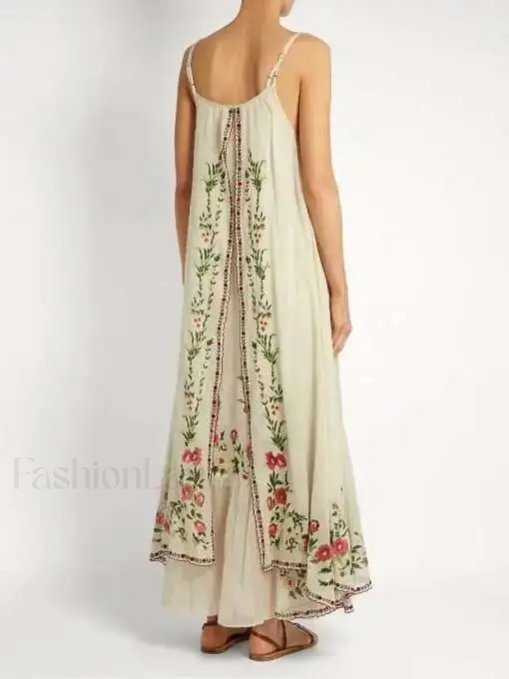 Suspended Bra Strap Boho Dress
