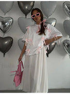 Sweet Bow Tassels Cotton T Shirt