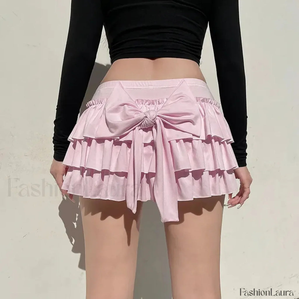 Sweet Low Waist Casual Mini Skirt