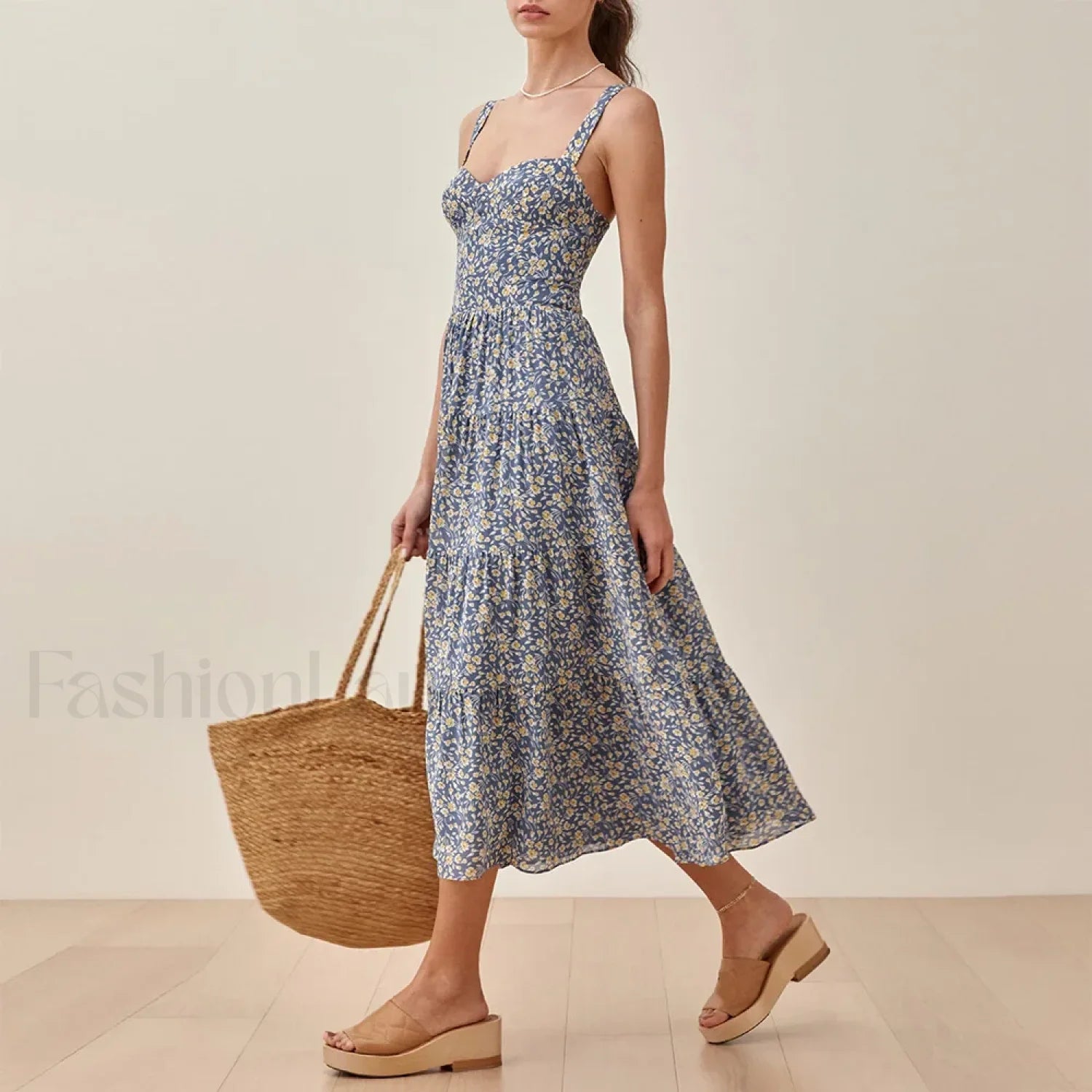 Sweetheart Neck Floral Dress Main image