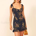 Sweetheart Ruffle Pink Floral Dress color 8 / S