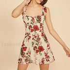 Sweetheart Ruffle Pink Floral Dress color 11 / S